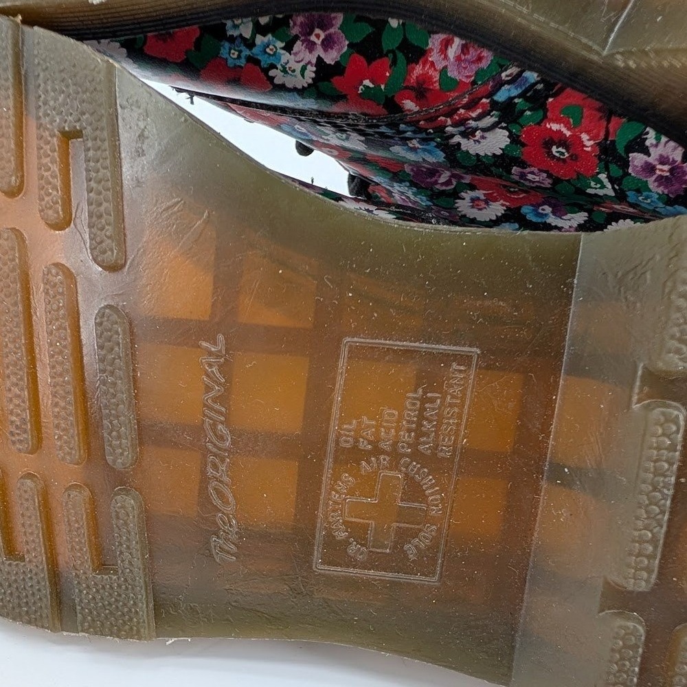 NWOT Dr. Martens Pascal Floral Print Leather Lace Up Boots Size 9 US L - Picture 12 of 12